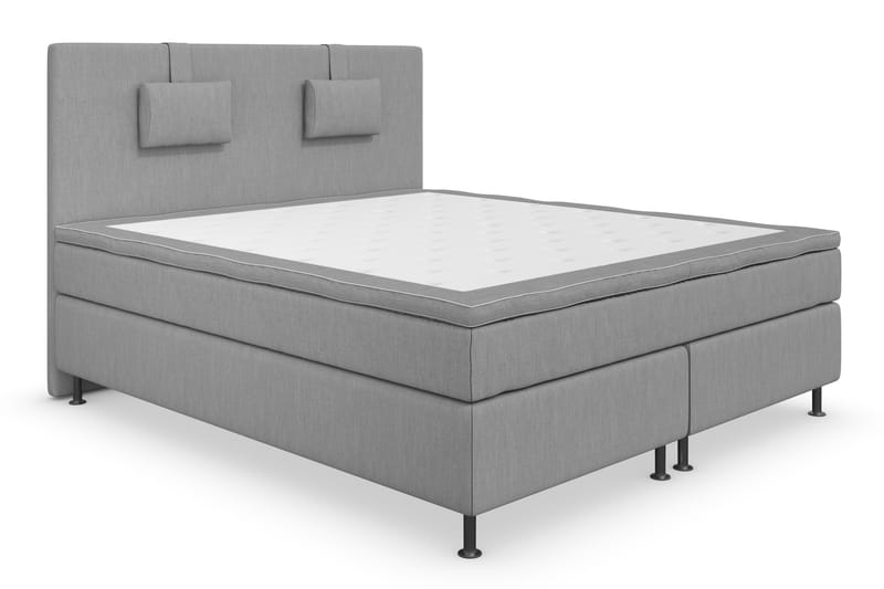 Superior Lyx Kontinentalseng 180x200 cm Lysegrå - Sølvben - Møbler - Senger - Kontinentalsenger