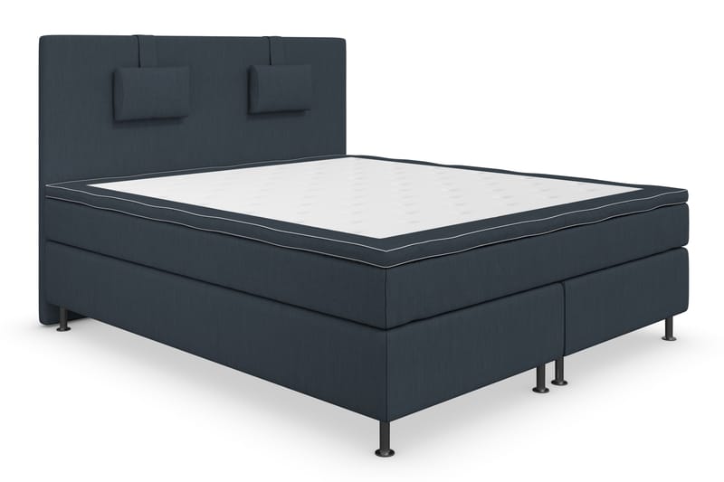 Superior Lyx Kontinentalseng 180x200 cm Mørkeblå - Sølvben - Møbler - Senger - Kontinentalsenger