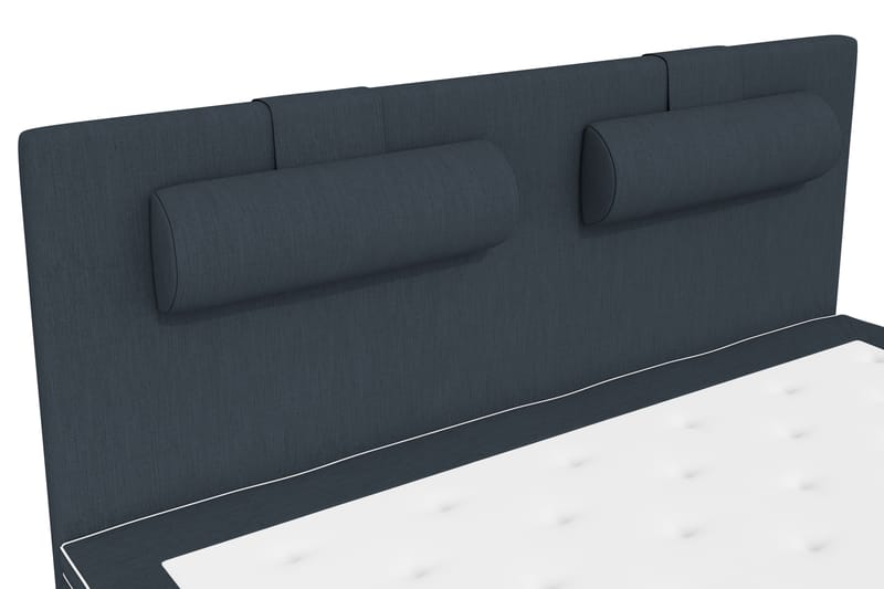 Superior Lyx Kontinentalseng 180x200 cm Mørkeblå - Svarte Ben - Møbler - Senger - Kontinentalsenger