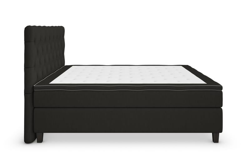 Superior Lyx Kontinentalseng 180x200 cm Svart - Svarte Ben - Møbler - Senger - Kontinentalsenger