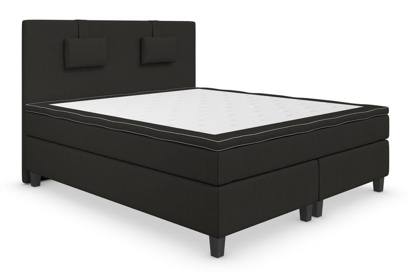 Superior Lyx Kontinentalseng 180x200 cm Svart - Svarte Ben - Møbler - Senger - Kontinentalsenger