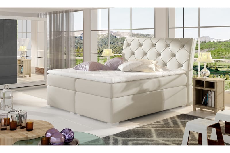 Sutra Seng 180x200 cm - Beige - Møbler - Senger - Kontinentalsenger