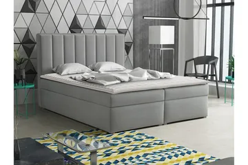 Valasco Kontinentalseng 140x200 cm - Grå - Møbler - Senger - Kontinentalsenger