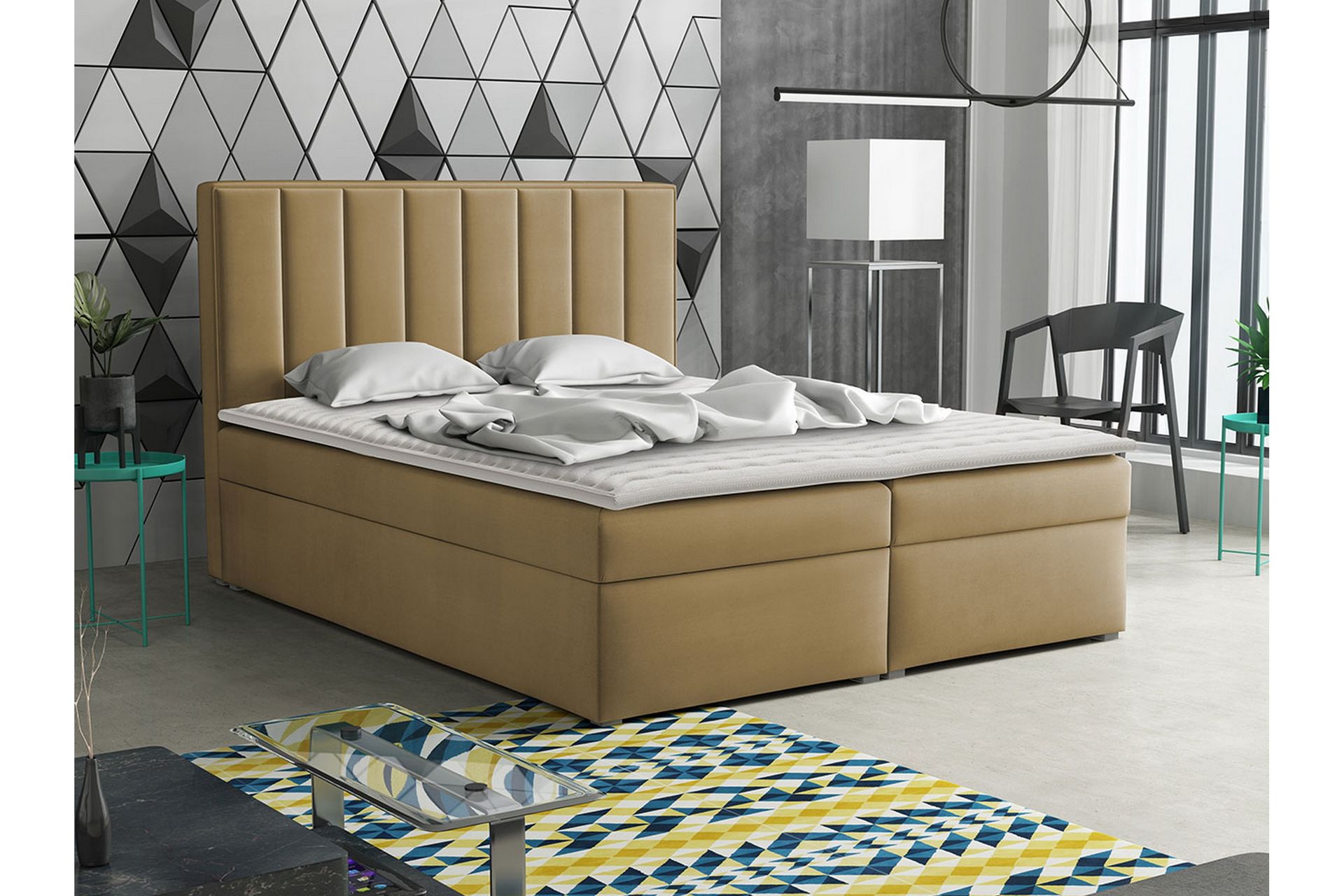 Valasco Kontinentalseng 180x200 cm - Beige - Møbler - Senger - Kontinentalsenger
