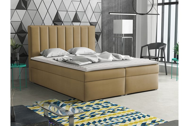 Valasco Kontinentalseng 180x200 cm - Beige - Møbler - Senger - Kontinentalsenger
