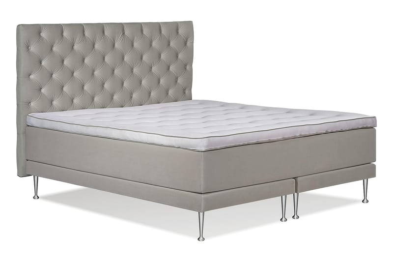 VICTORIA Kontinentalseng 180 - Beige - Møbler - Senger - Komplett sengepakke