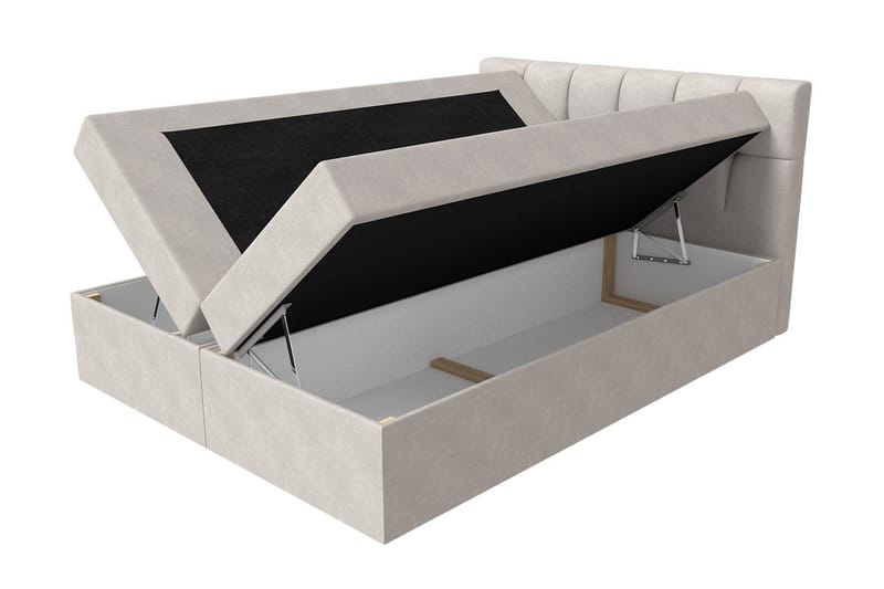 Kramvik kontinentalseng 140x200 - Grå - Møbler - Senger - Kontinentalsenger