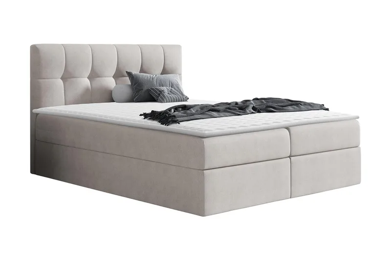 Kramvik kontinentalseng 160x200 - Beige - Møbler - Senger - Kontinentalsenger