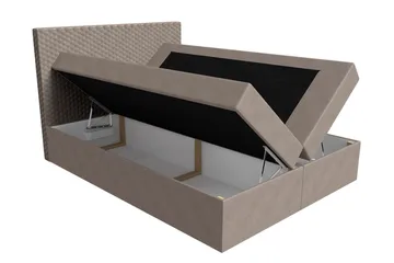 Laargard Kontinentalseng med Oppbevaring 180x200 - Beige - Møbler - Senger - Kontinentalsenger