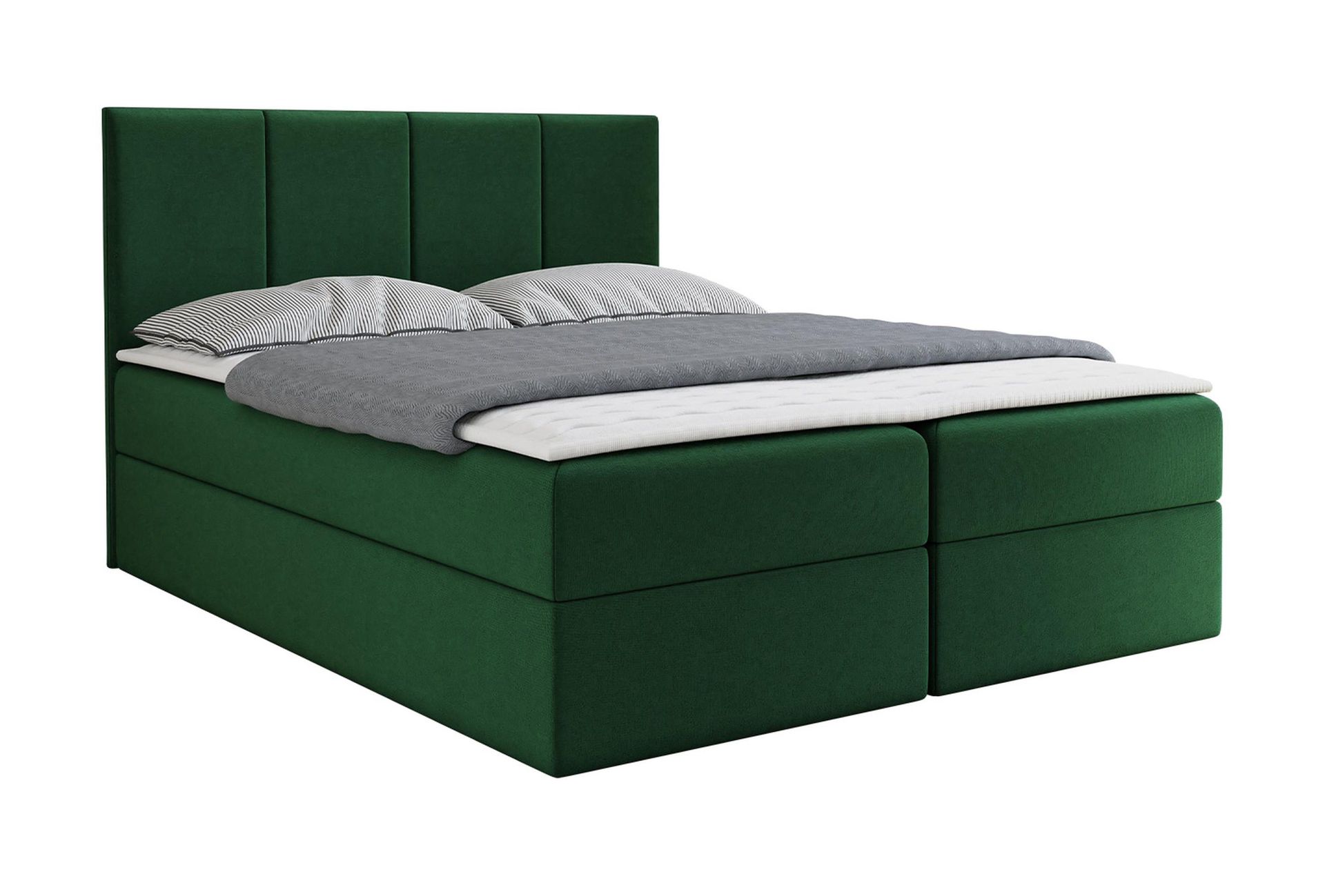 Laggano Kontinentalseng 140x200 cm + Overmadrass - Grønn