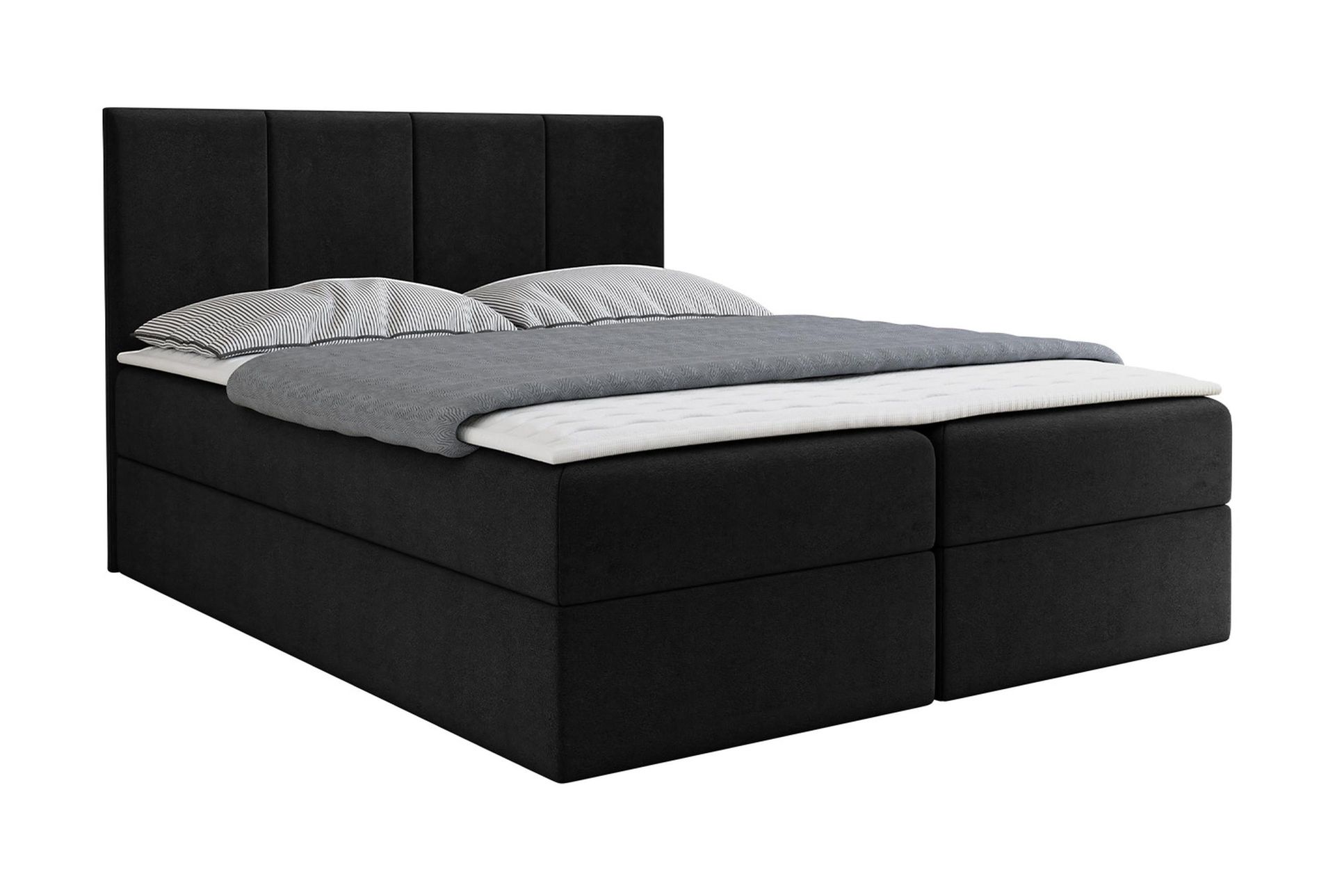 Laggano Kontinentalseng 180x200 cm + Overmadrass - Svart