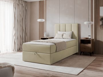 Laggano sengepakke kontinentalseng 100x200 cm - beige - Møbler - Senger - Komplett sengepakke
