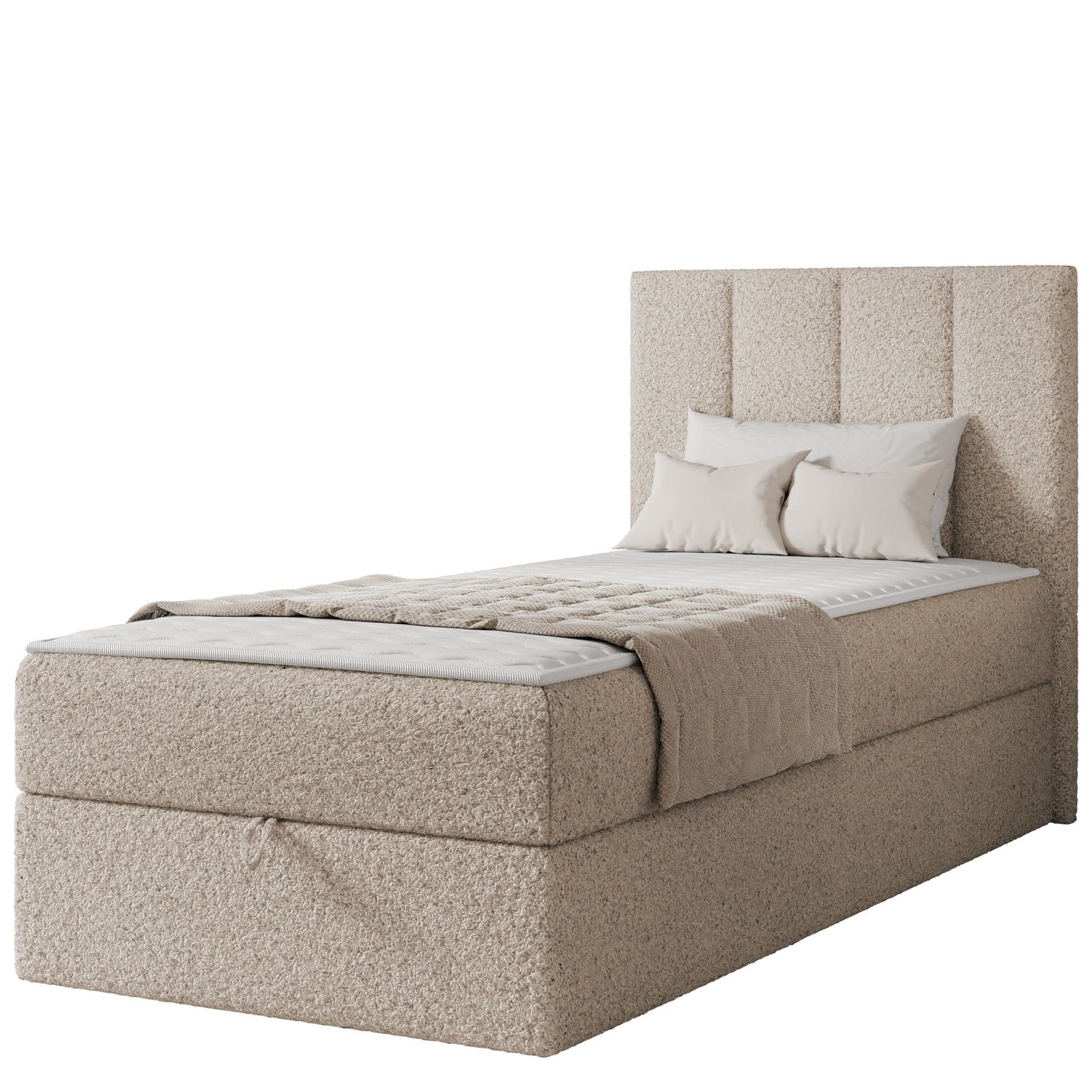 Laggano sengepakke kontinentalseng 100x200 cm - beige