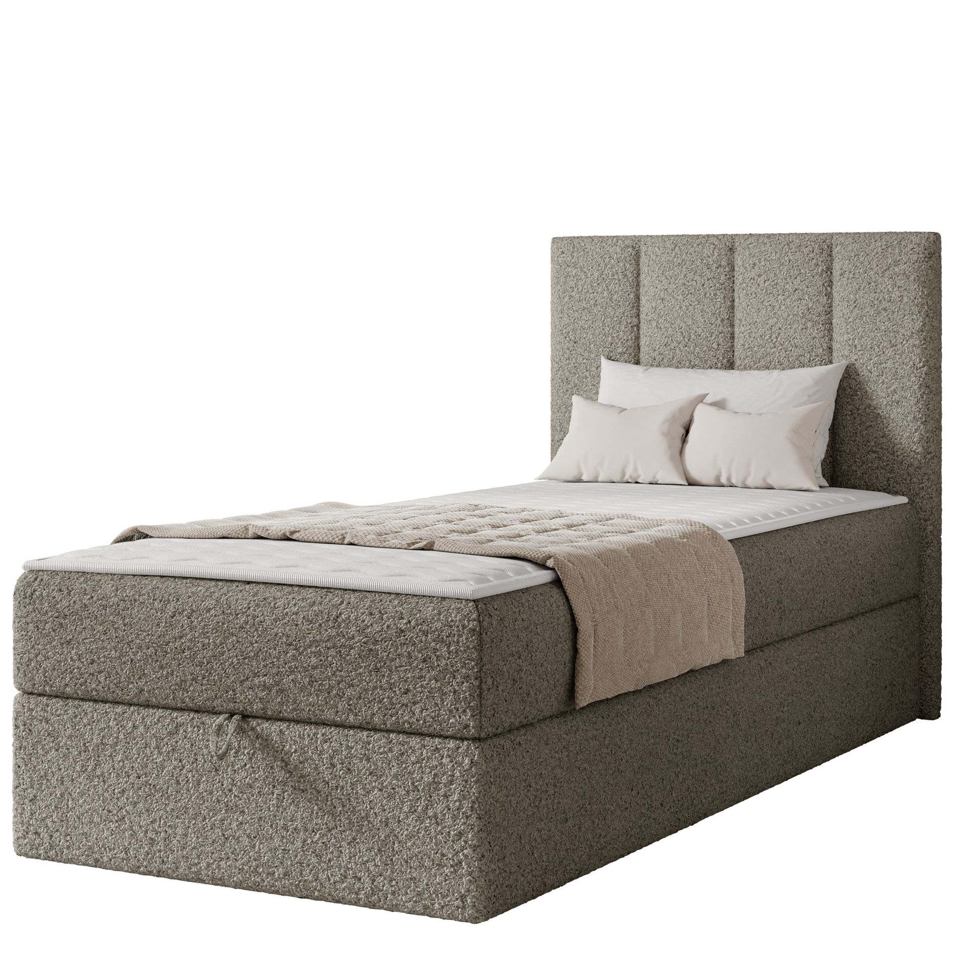 Laggano sengepakke kontinentalseng 100x200 cm - taupe