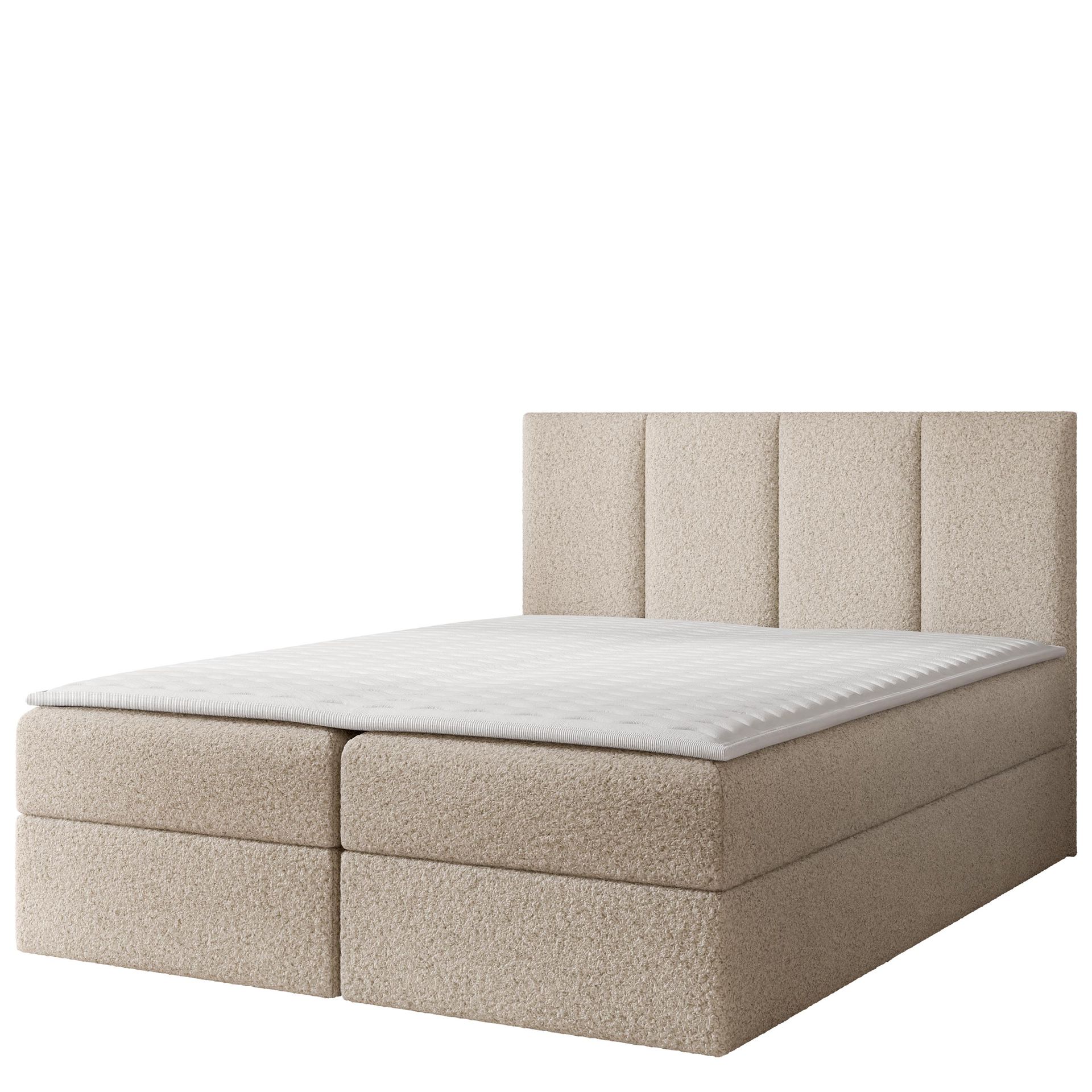 Laggano sengepakke kontinentalseng 160x200 cm - lys beige
