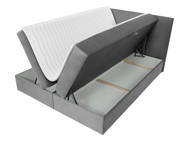 Laggano sengepakke kontinentalseng 180x200 cm - grå - Møbler - Senger - Komplett sengepakke