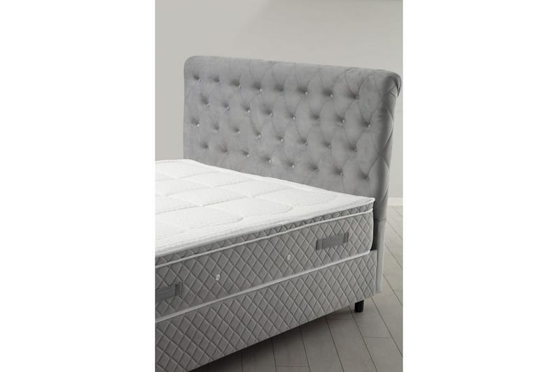 Lamoon Komplett Sengepakke 90x190 cm - Grå - Møbler - Senger - Komplett sengepakke