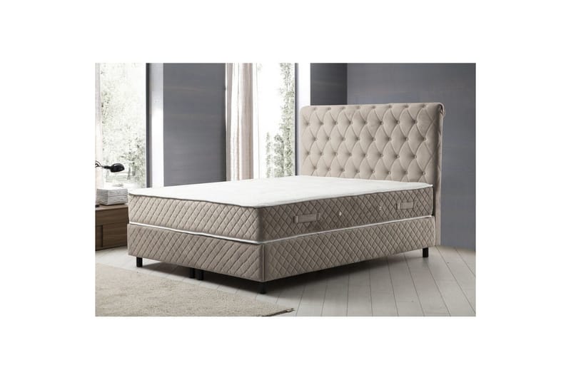 Lamoon Sengepakke Kontinentalseng 160x200 cm - Beige - Møbler - Senger - Komplett sengepakke