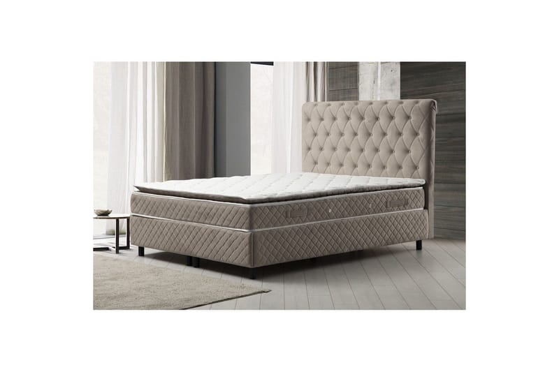 Lamoon Sengepakke Rammeseng 160x200 cm - Beige - Møbler - Senger - Komplett sengepakke