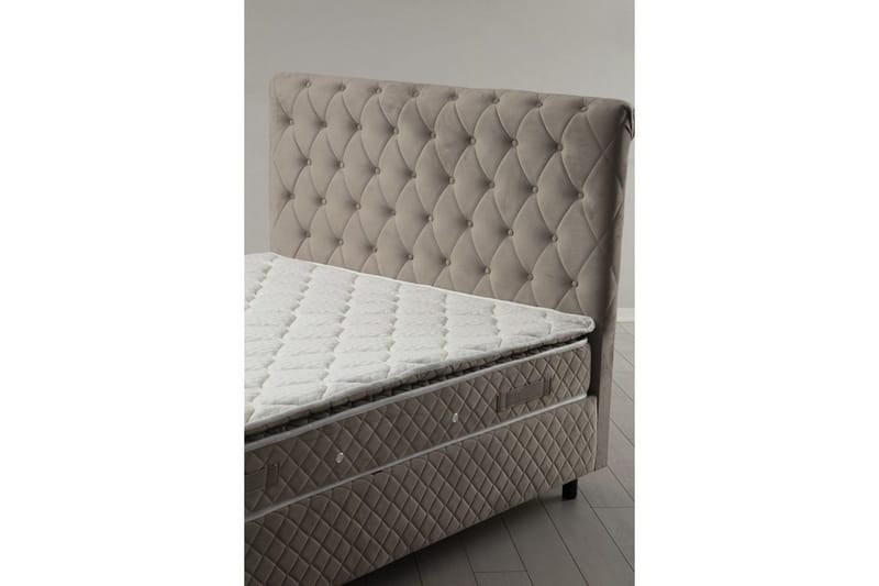 Lamoon Sengepakke Rammeseng 160x200 cm - Beige - Møbler - Senger - Komplett sengepakke