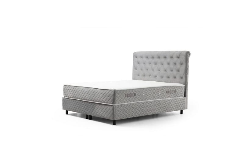 Lamoon Sengepakke Rammeseng 160x200 cm - Grå - Møbler - Senger - Komplett sengepakke