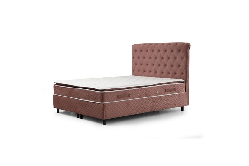 Lamoon Sengepakke Rammeseng 160x200 cm - Rødmende rosa - Møbler - Senger - Komplett sengepakke