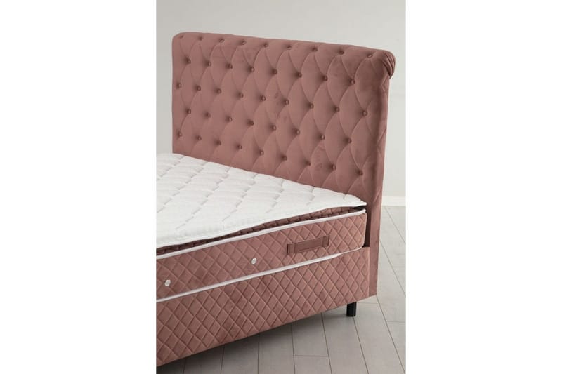 Lamoon Sengepakke Rammeseng 160x200 cm - Rødmende rosa - Møbler - Senger - Komplett sengepakke