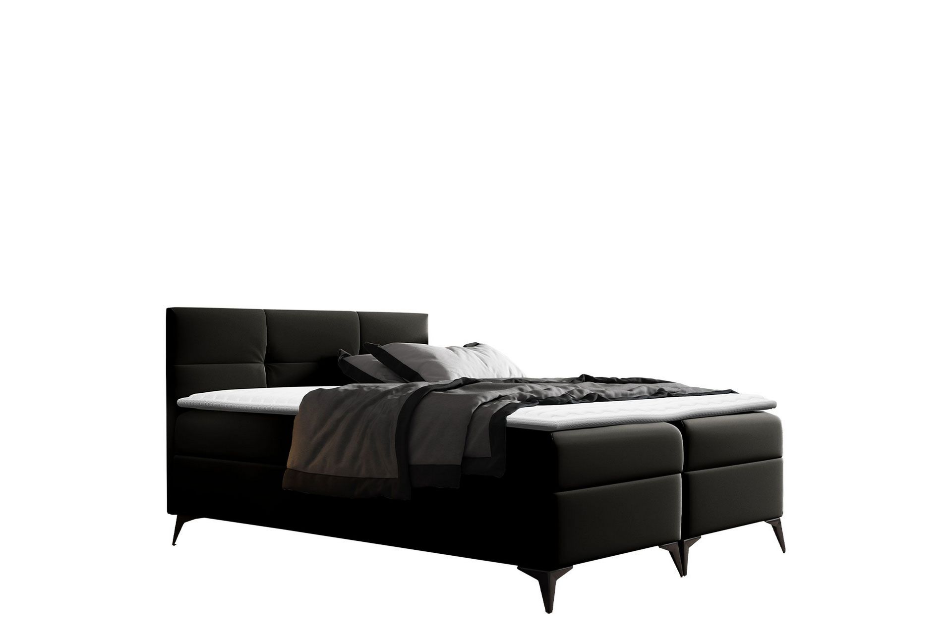 Leckersbo Sengpakke Kontinentalseng 140x200 cm - Svart - Møbler - Senger - Komplett sengepakke