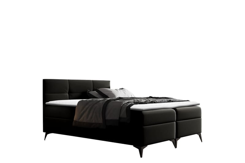 Leckersbo Sengpakke Kontinentalseng 140x200 cm - Svart - Møbler - Senger - Komplett sengepakke