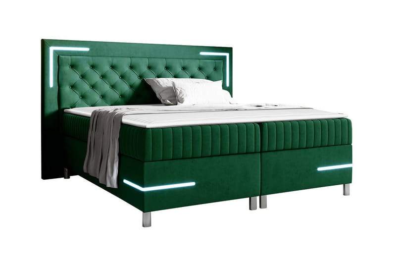 Lillsel Sengeramme 140x200 cm - Grøn - Sengeramme & sengestamme