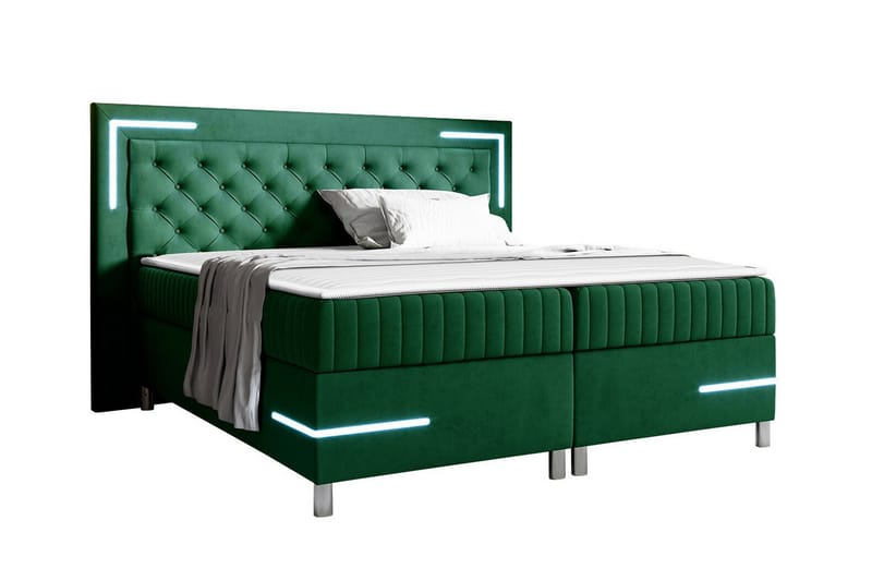 Lillsel Sengeramme 180x200 cm - Grøn - Sengeramme & sengestamme