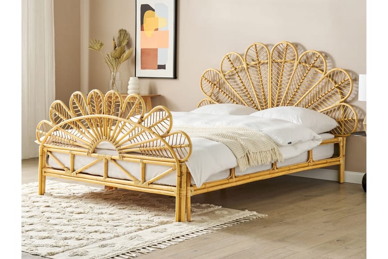 Lorentine Sengramme 160x200 cm - Lyst tre - Møbler - Senger - Sengeramme & sengestamme