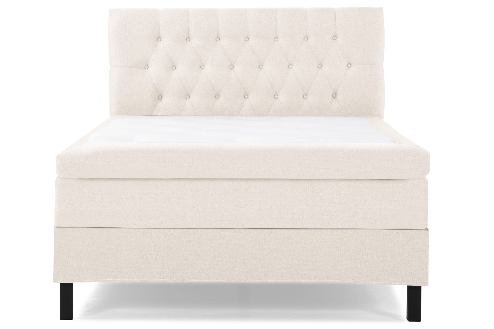 Lucky Komplett Sengepakke 120x200 Memory Diamant Sengegavl - Beige