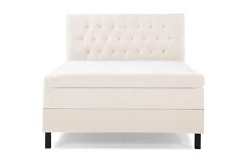 Lucky Komplett Sengepakke 120x200 Polyeter Diamant Sengegavl - Beige - Møbler - Senger - Enkeltsenger