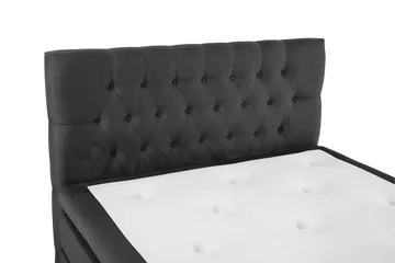 Lucky Komplett Sengepakke 120x200 Polyeter Diamant Sengegavl - Svart/Grå - Møbler - Senger - Enkeltsenger