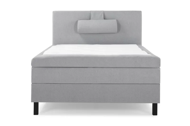 Lucky Komplett Sengepakke 120x200 Polyeter Glatt Sengegavl, Nakkepute Stor Mellangrå