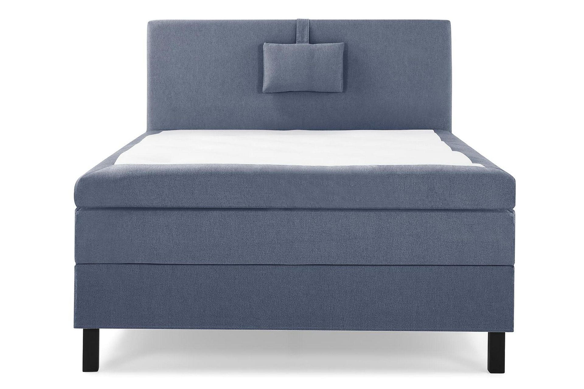 Lucky Komplett Sengepakke 120x200 Polyeter Glatt Sengegavl - Nakkepute Liten Mørkeblå