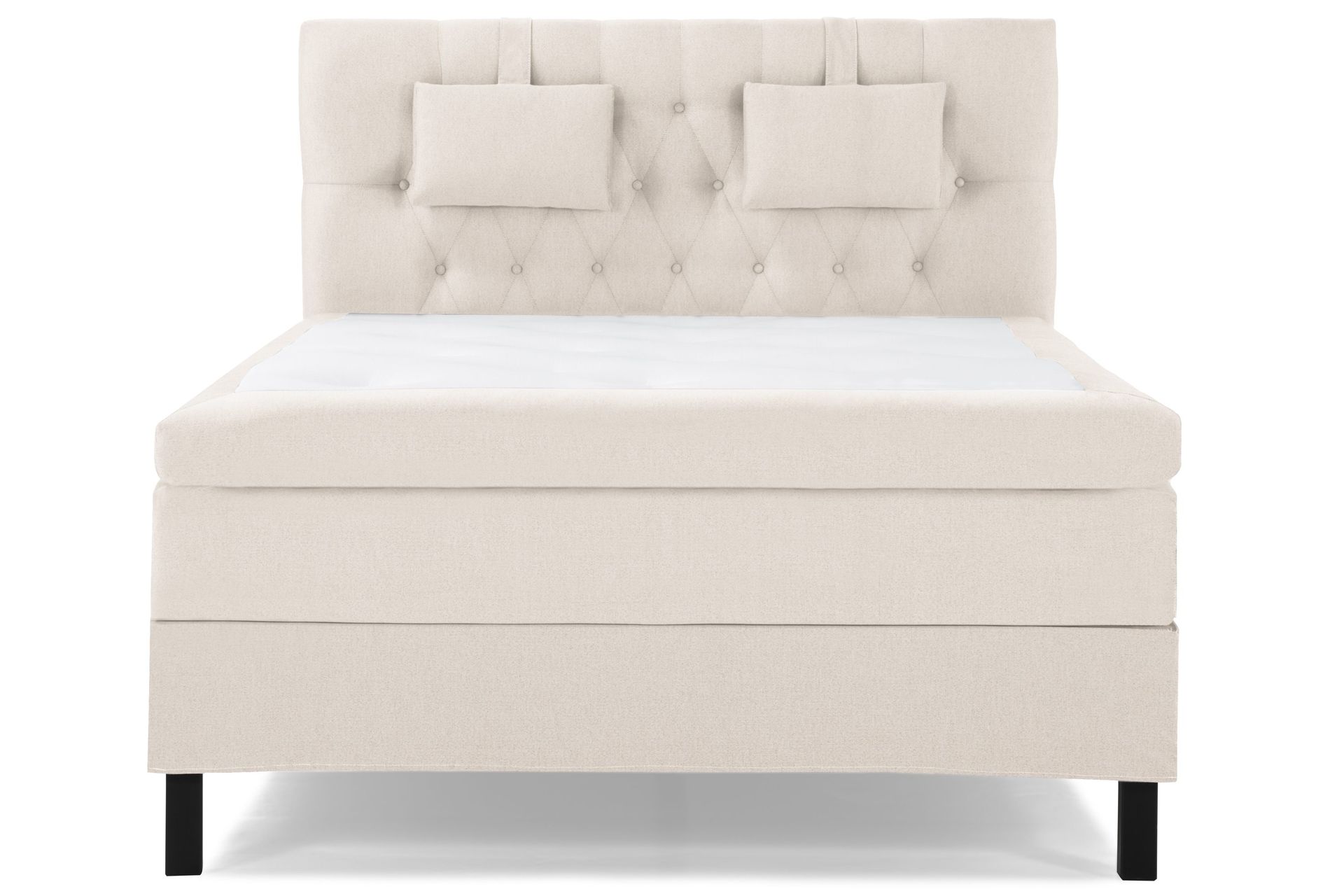 Lucky Komplett Sengepakke 140x200 Lateks Diamant Sengegavl - Nakkepute Liten Beige