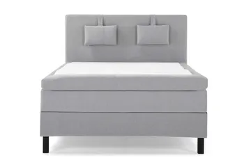 Lucky Komplett Sengepakke 140x200 Lateks Glatt Sengegavl - Nakkepute Liten Mellomgrå - Møbler - Senger - Komplett sengepakke