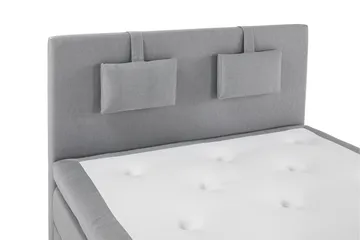 Lucky Komplett Sengepakke 140x200 Lateks Glatt Sengegavl - Nakkepute Liten Mellomgrå - Møbler - Senger - Komplett sengepakke