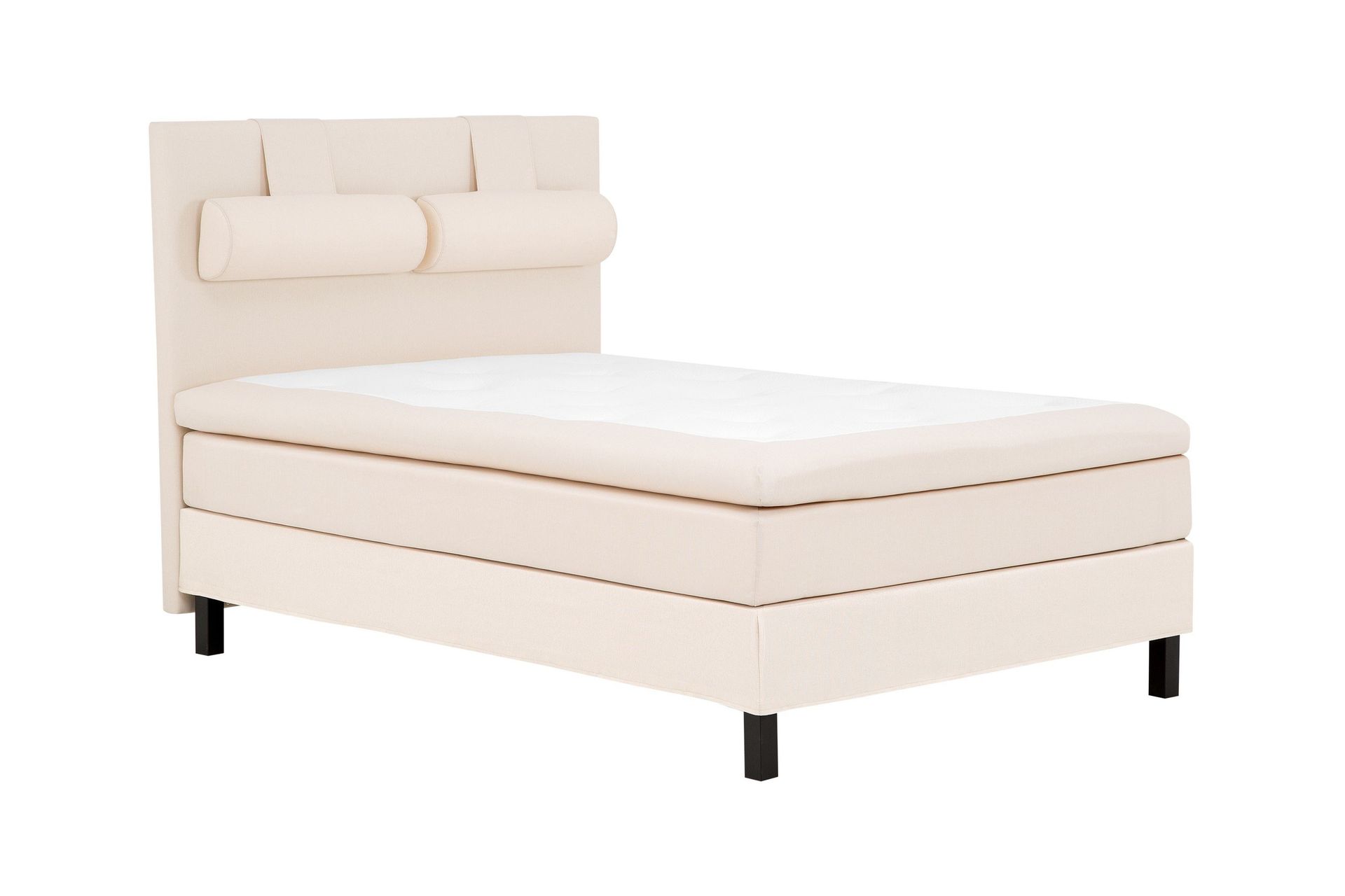 Lucky Komplett Sengepakke 140x200 Memory Glatt Sengegavl - Nakkepute Stor Beige