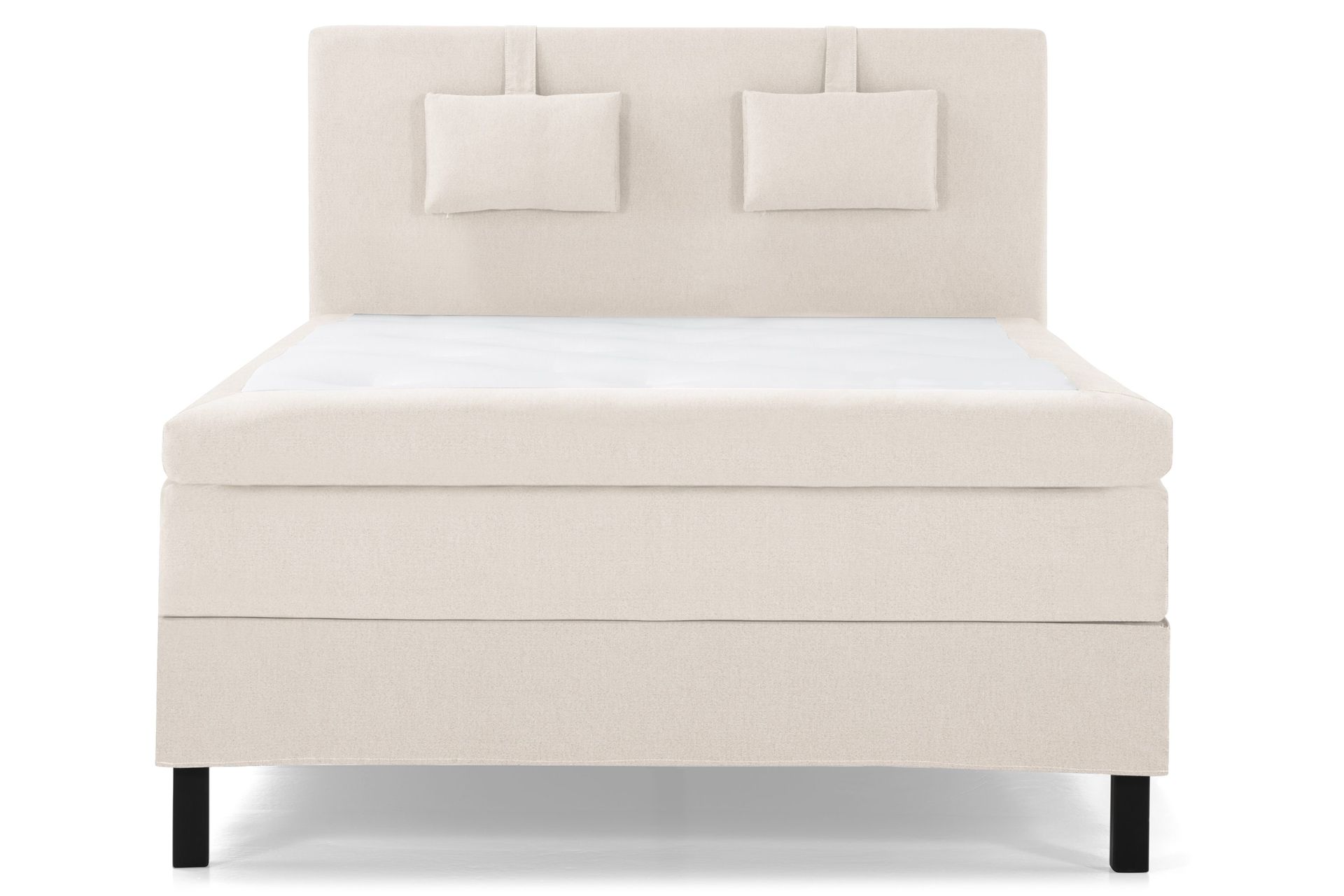 Lucky Komplett Sengepakke 140x200 Polyeter Glatt Sengegavl - Nakkepute Liten Beige