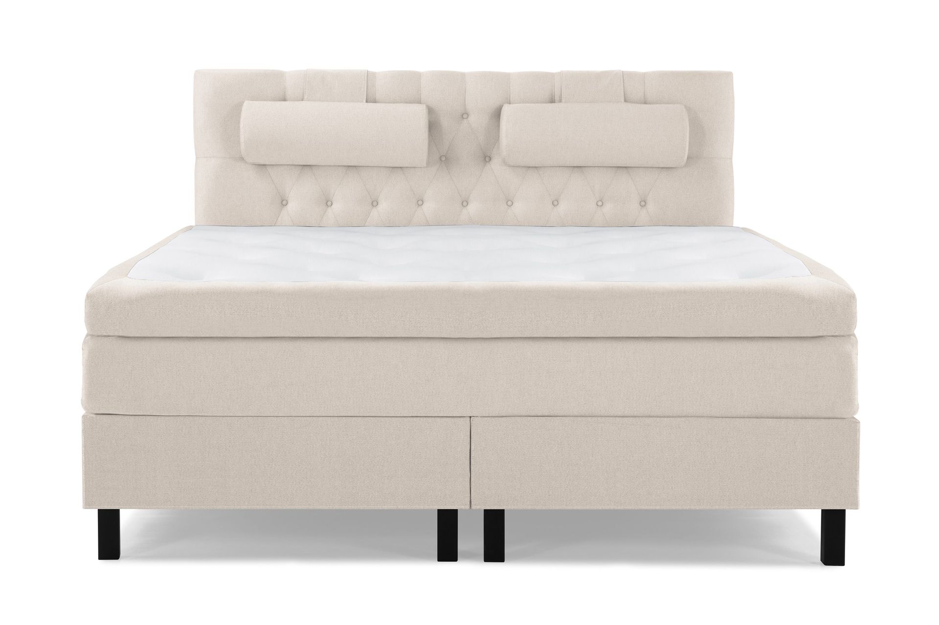 Lucky Komplett Sengepakke 160x200 Lateks Diamant Sengegavl - Nakkepute Stor Beige