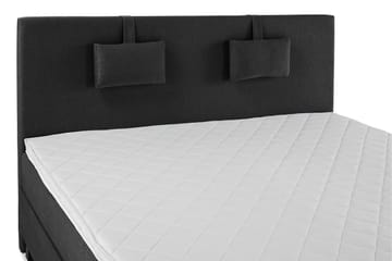 Lucky Komplett Sengepakke 160x200 Skum Glatt Sengegavl - Nakkepute Liten Svart/Grå - Møbler - Senger - Komplett sengepakke