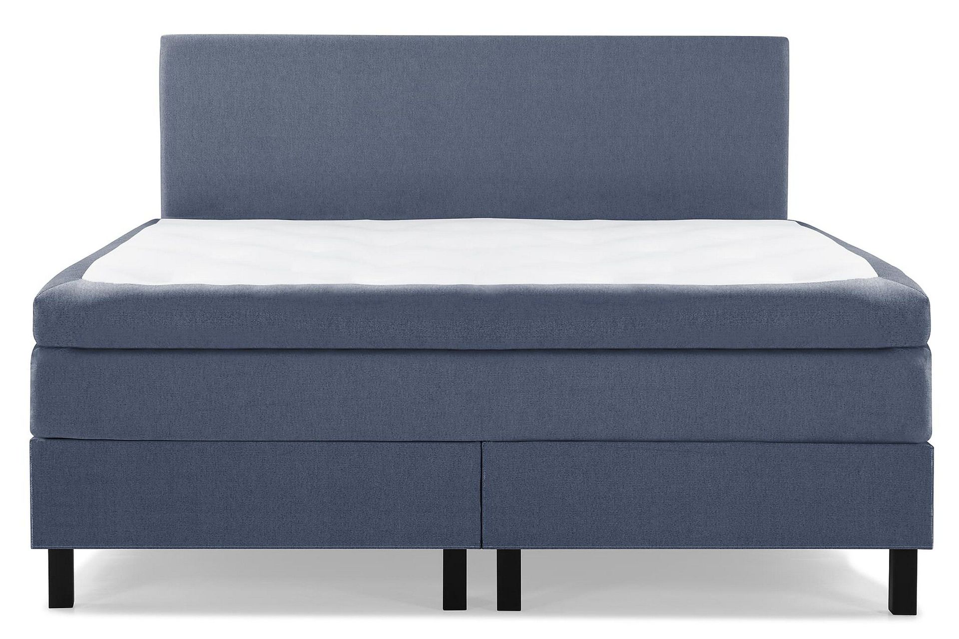 Lucky Komplett Sengepakke 160x200 Polyeter Glatt Sengegavl - Mørkeblå
