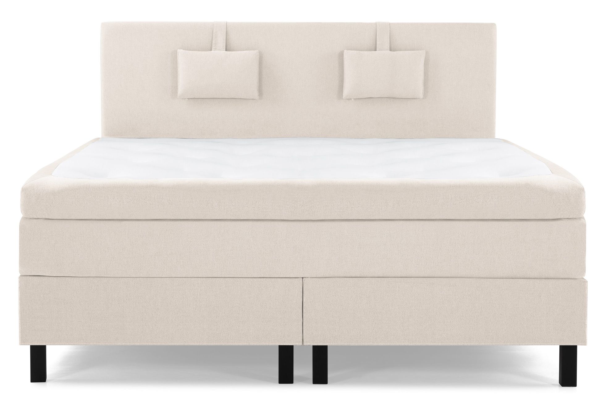 Lucky Komplett Sengepakke 160x200 Polyeter Glatt Sengegavl - Nakkepute Liten Beige