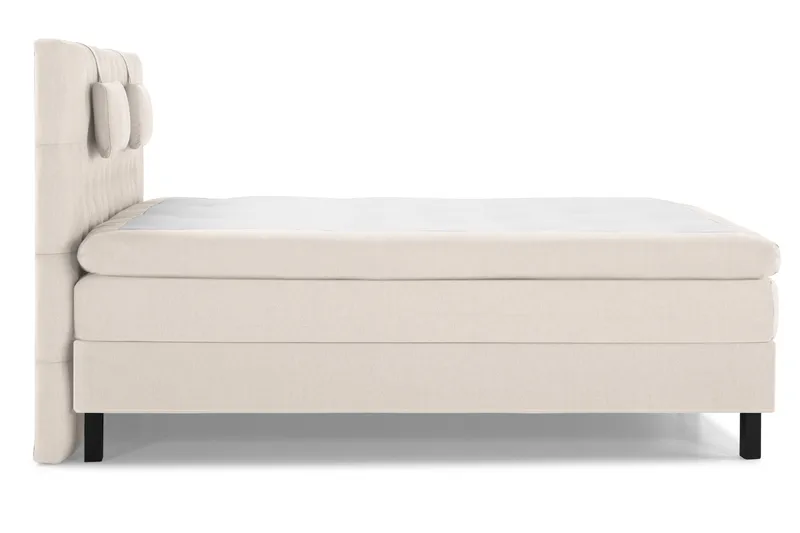 Lucky Komplett Sengepakke 180x200 Memory Diamant Sengegavl - Nakkepute Liten Beige - Møbler - Senger - Komplett sengepakke