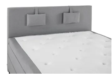 Lucky Komplett Sengepakke 180x200 Memory Glatt Sengegavl - Nakkepute Liten Mellomgrå - Møbler - Senger - Komplett sengepakke