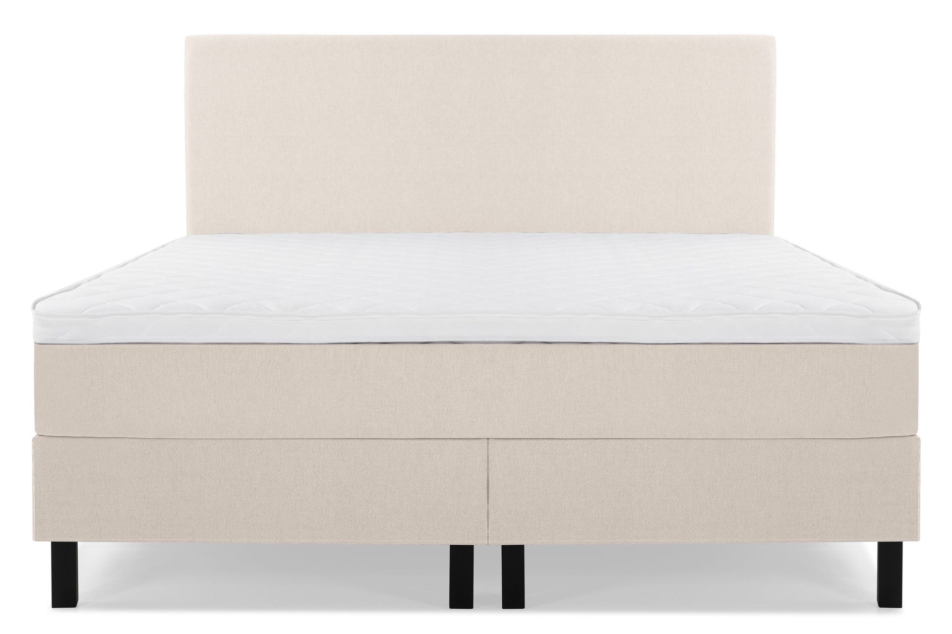 Lucky Komplett Sengepakke 180x200 Skum Glatt Sengegavl - Beige