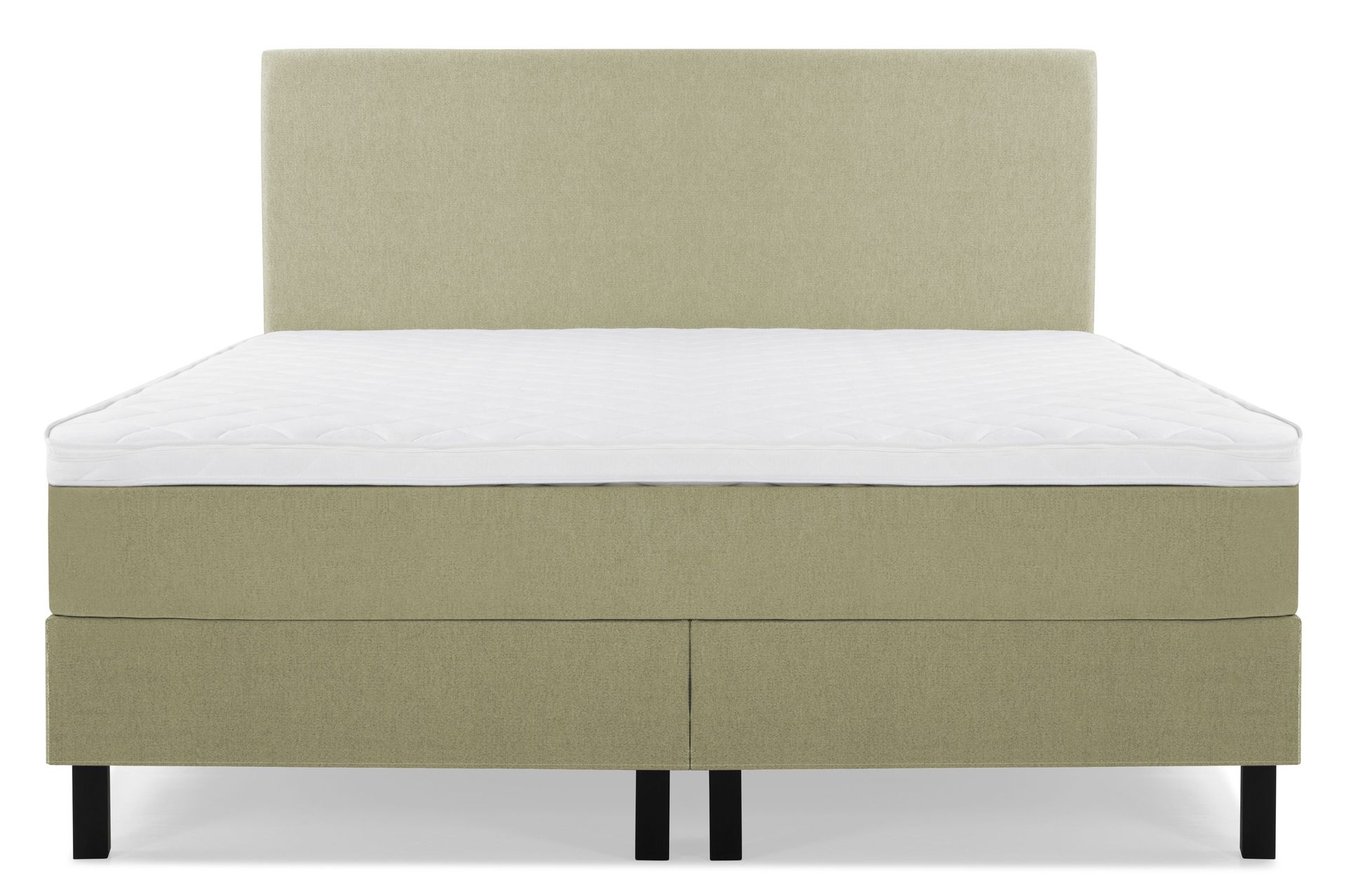 Lucky Komplett Sengepakke 180x200 Skum Glatt Sengegavl - Grønn